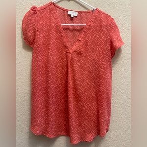 Loft pink blouse